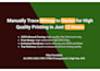 manually trace bitmap to vector for high quality printing